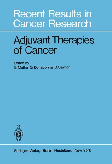 Cover of Adjuvant Therapies of Cancer