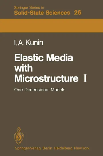 Cover of Elastic Media with Microstructure I