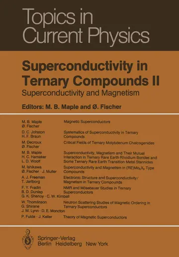 Cover of Superconductivity in Ternary Compounds II