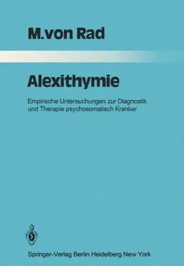 Cover of Alexithymie