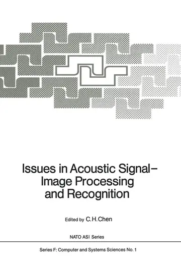 Cover of Issues in Acoustic Signal ― Image Processing and Recognition