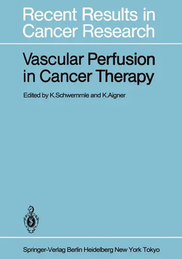 Cover of Vascular Perfusion in Cancer Therapy