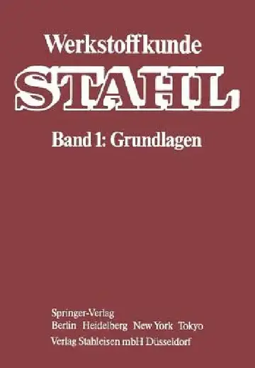 Cover of Werkstoffkunde Stahl