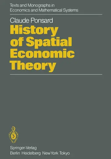 Cover of History of Spatial Economic Theory