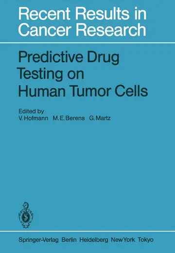 Cover of Predictive Drug Testing on Human Tumor Cells
