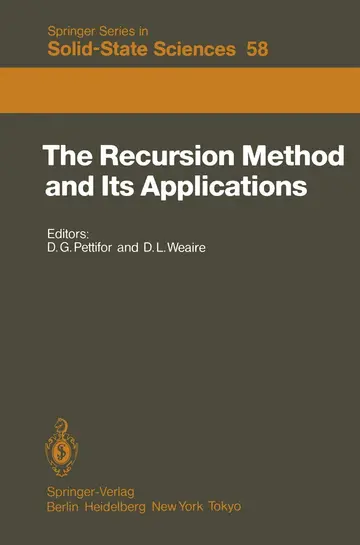 Cover of The Recursion Method and Its Applications