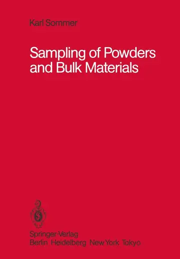 Cover of Sampling of Powders and Bulk Materials