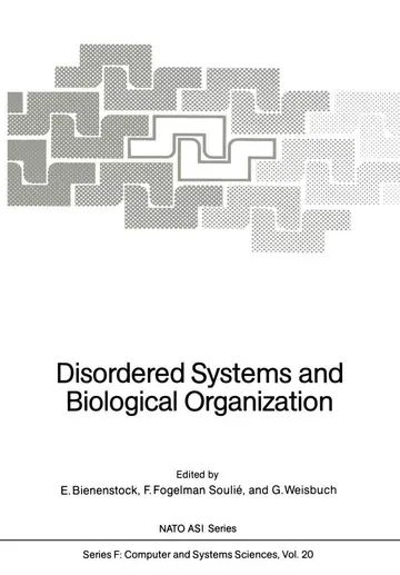 Cover of Disordered Systems and Biological Organization