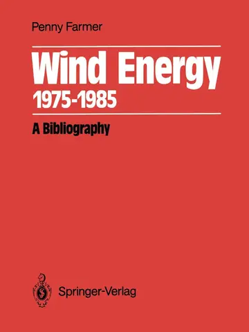 Cover of Wind Energy 1975–1985