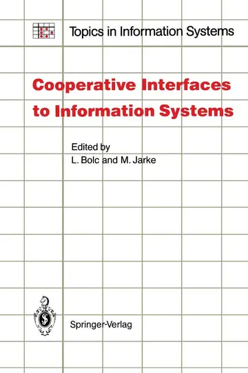 Cover of Cooperative Interfaces to Information Systems