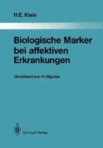Cover of Biologische Marker Bei Affektiven Erkrankungen