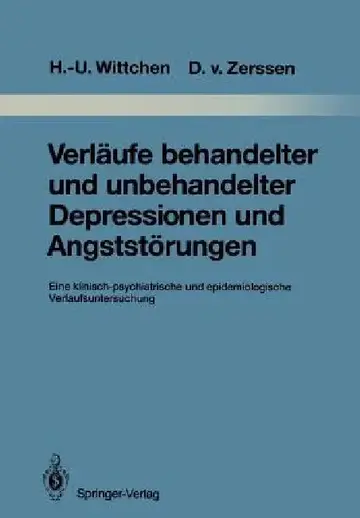Cover of Verläufe Behandelter Und Unbehandelter Depressionen Und Angststörungen