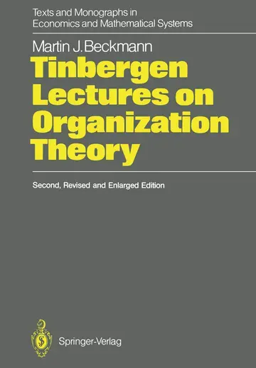 Cover of Tinbergen Lectures on Organization Theory