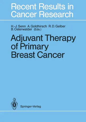 Cover of Adjuvant Therapy of Primary Breast Cancer