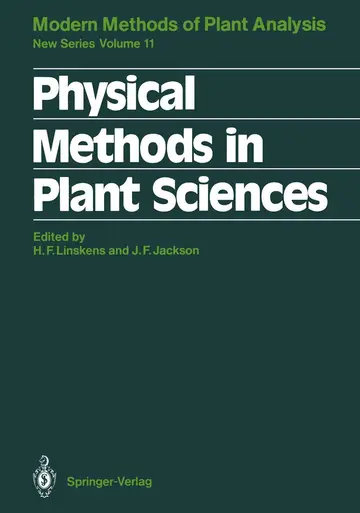 Cover of Physical Methods in Plant Sciences