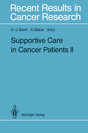Cover of Supportive Care in Cancer Patients II