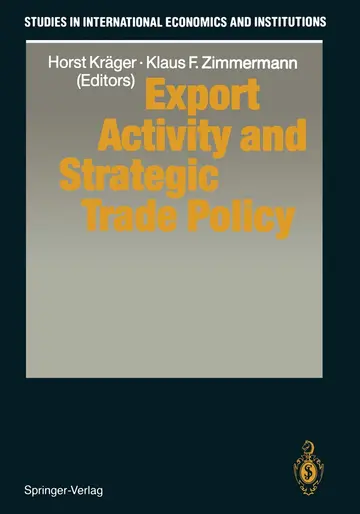 Cover of Export Activity and Strategic Trade Policy
