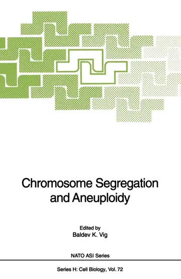 Cover of Chromosome Segregation and Aneuploidy