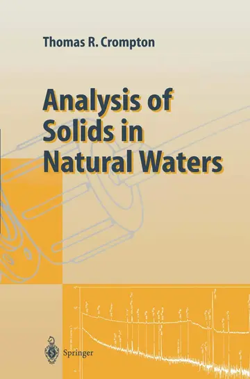 Cover of Analysis of Solids in Natural Waters