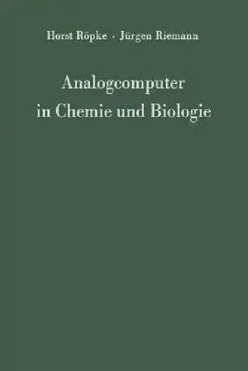 Cover of Analogcomputer in Chemie Und Biologie