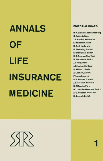 Cover of Annals of Life Insurance Medicine