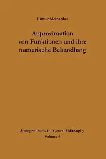 Cover of Approximation Von Funktionen Und Ihre Numerische Behandlung