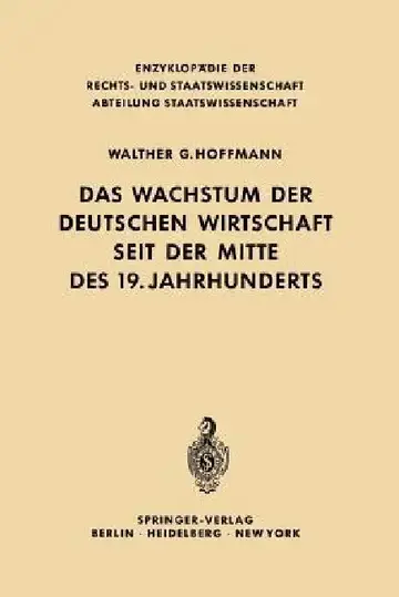 Cover of Das Wachstum Der Deutschen Wirtschaft Seit Der Mitte Des 19. Jahrhunderts