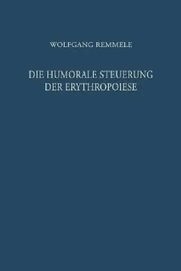 Cover of Die Humorale Steuerung Der Erythropoiese