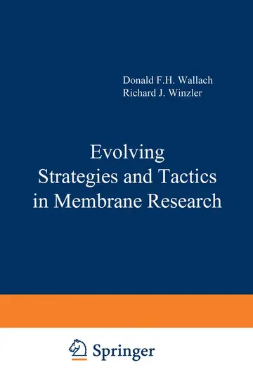 Cover of Evolving Strategies and Tactics in Membrane Research