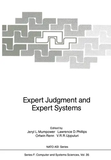 Cover of Expert Judgment and Expert Systems