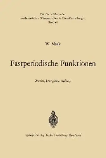 Cover of Fastperiodische Funktionen