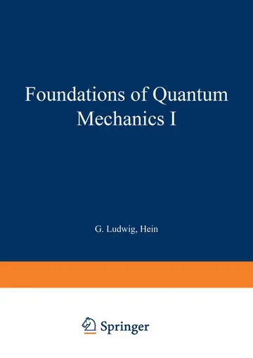 Cover of Foundations of Quantum Mechanics I