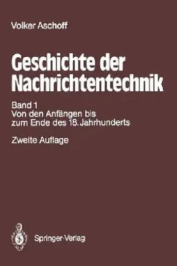 Cover of Geschichte Der Nachrichtentechnik