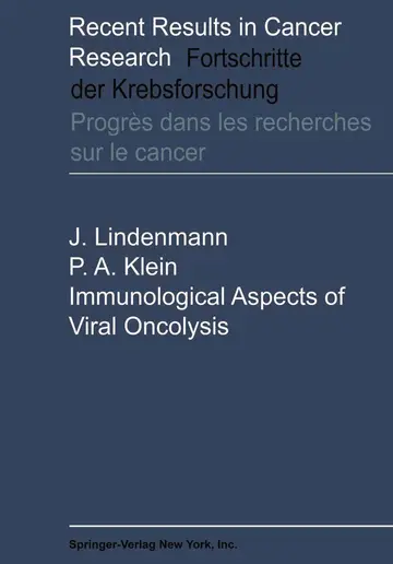 Cover of Immunological Aspects of Viral Oncolysis