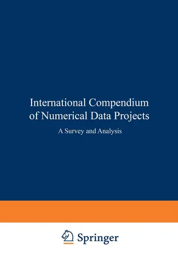Cover of International Compendium of Numerical Data Projects