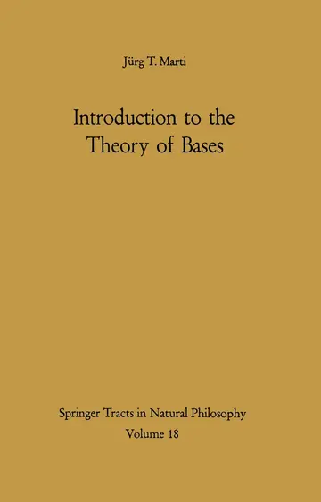 Cover of Introduction to the Theory of Bases