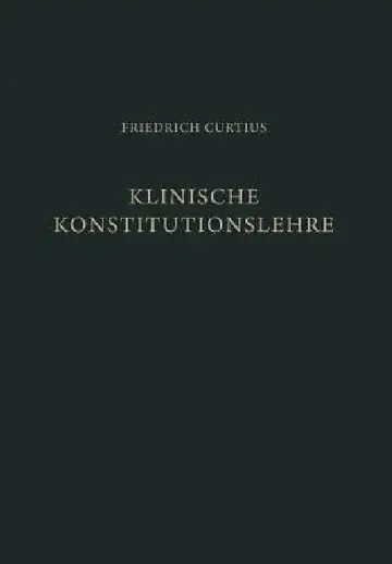 Cover of Klinische Konstitutionslehre