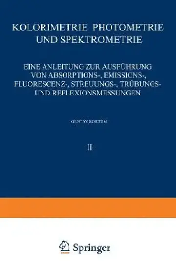 Cover of Kolorimetrie - Photometrie Und Spektrometrie