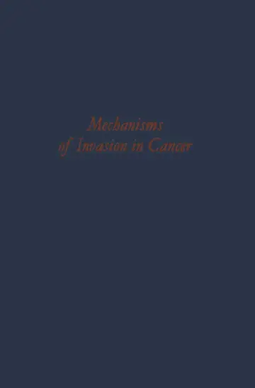 Cover of Mechanisms of Invasion in Cancer