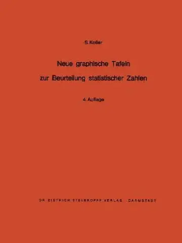 Cover of Neue Graphische Tafeln Zur Beurteilung Statistischer Zahlen