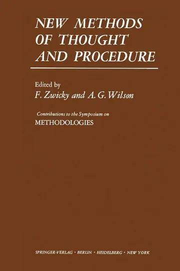 Cover of New Methods of Thought and Procedure