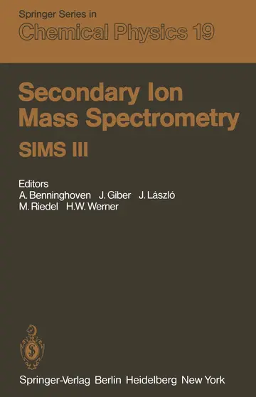 Cover of Secondary Ion Mass Spectrometry Sims III