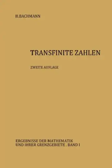 Cover of Transfinite Zahlen