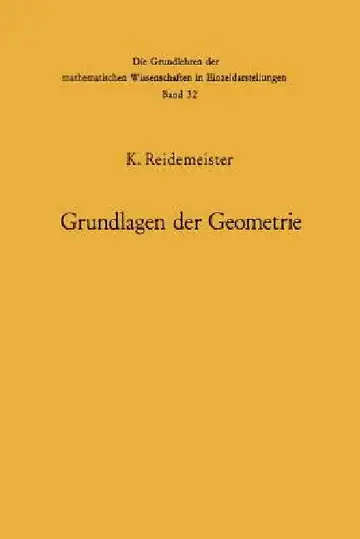 Cover of Vorlesungen Über Grundlagen Der Geometrie