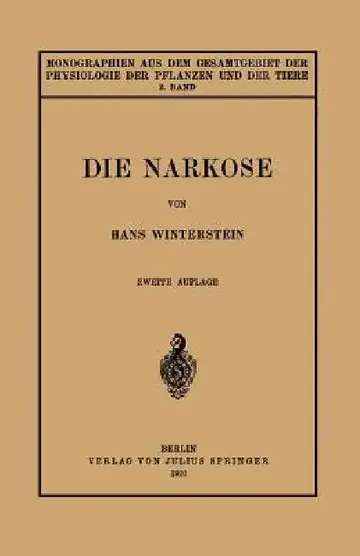 Cover of Die Narkose