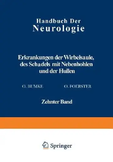Cover of Erkrankungen Der Wirbelsäule Des Schädels Mit Nebenhöhlen Und Der Hüllen