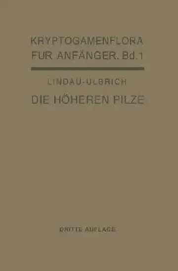 Cover of Die Höheren Pilze