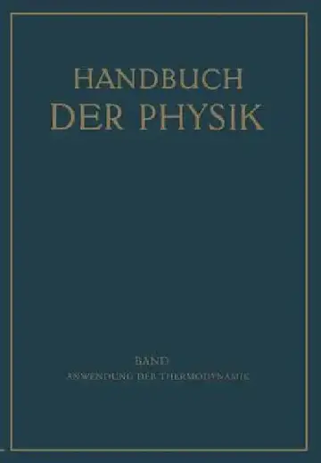 Cover of Anwendung Der Thermodynamik