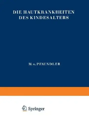Cover of Die Hautkrankheiten Des Kindesalters