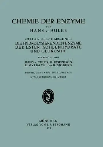 Cover of Die Hydrolisierenden Enzyme Der Ester, Kohlenhydrate Und Glukoside